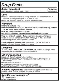 REFRESH Lubricant Eye Gel Drops Singleuse Containers 30 Count Pack Of 1  - Image 2