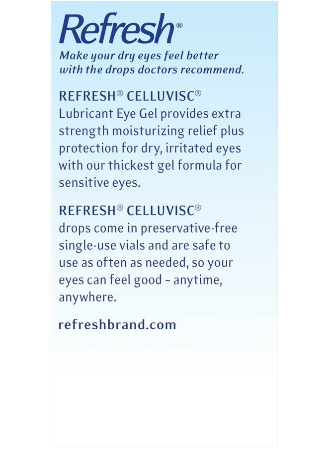 REFRESH - Lubricant Eye Gel Drops Singleuse Containers 30 Count Pack Of 1 - Image 1