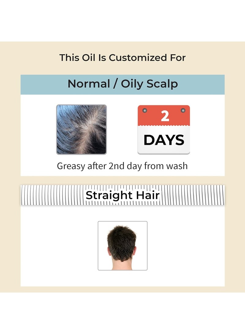 Vedix Hair Fall Oil For Men-Ahuta Root Stimulating Hair Oil With Banyan + Symplocos + Daruharidra Customized For Normal-Oily Scalp & Straight Hair-Customized Ayurveda For Hair Growth In Men-100Ml - Image 2