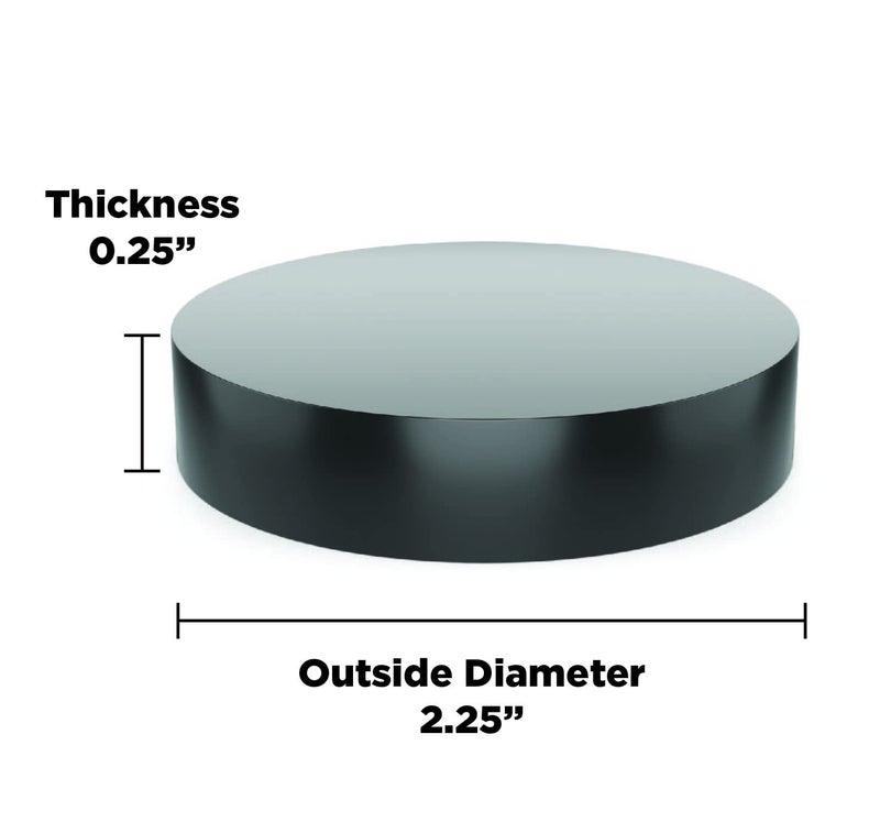 Isolate It! Isolate It: Sorbothane Vibration isolation Circular Pad 50 Duro (.25" Thick 2.25" Dia.) - 8 Pack - Image 2