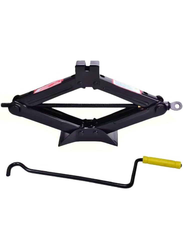 كوريك مقص يدوي 2 طن مع مفتاح - أداة رفع متعددة الاستخدام - عملي وسهل الاستخدام - Image 1