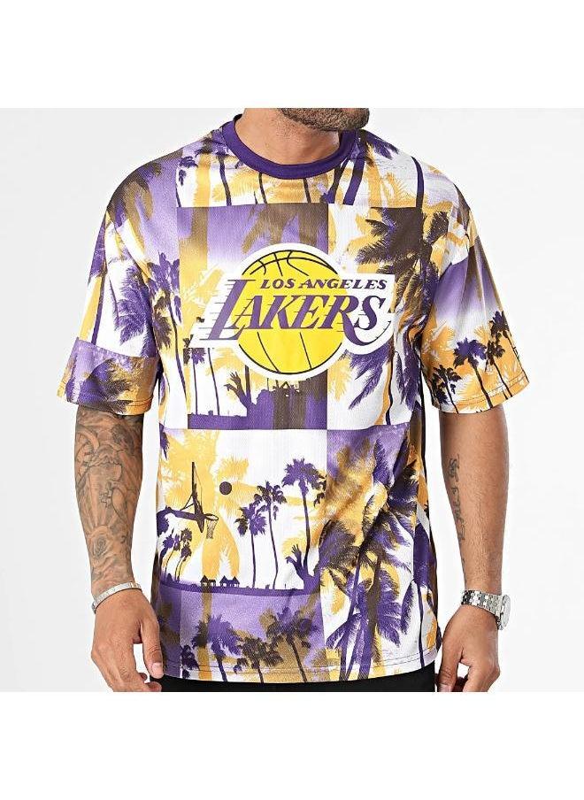 NEW ERA - Los Angeles Lakers Palm Tree T-Shirt - Image 1