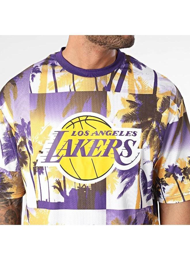 NEW ERA - Los Angeles Lakers Palm Tree T-Shirt - Image 1