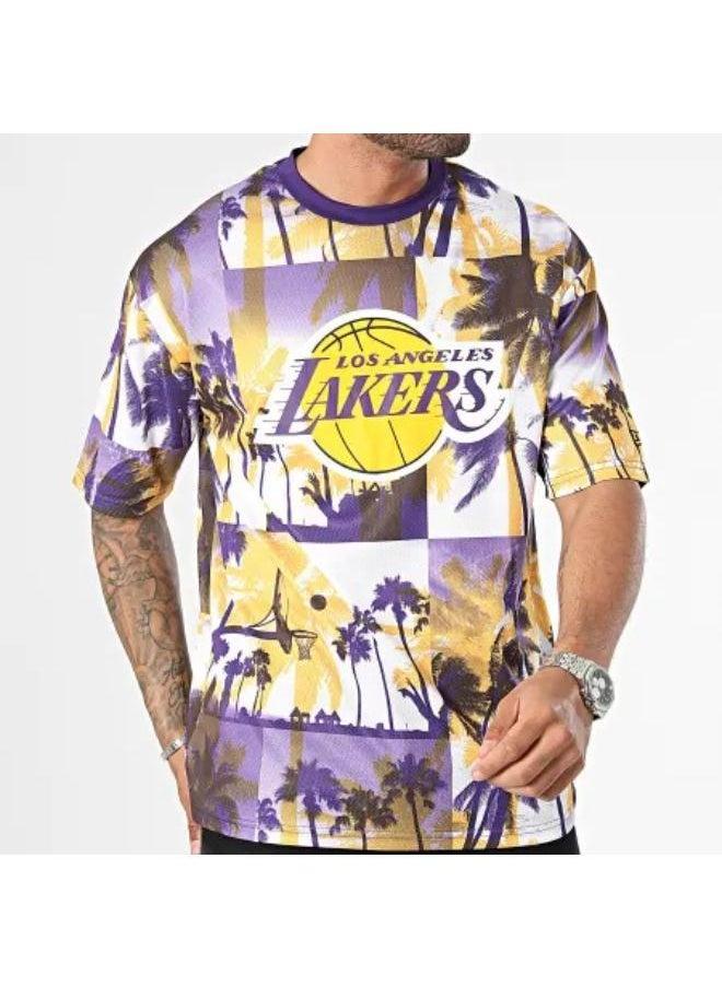 NEW ERA - Los Angeles Lakers Palm Tree T-Shirt - Image 1