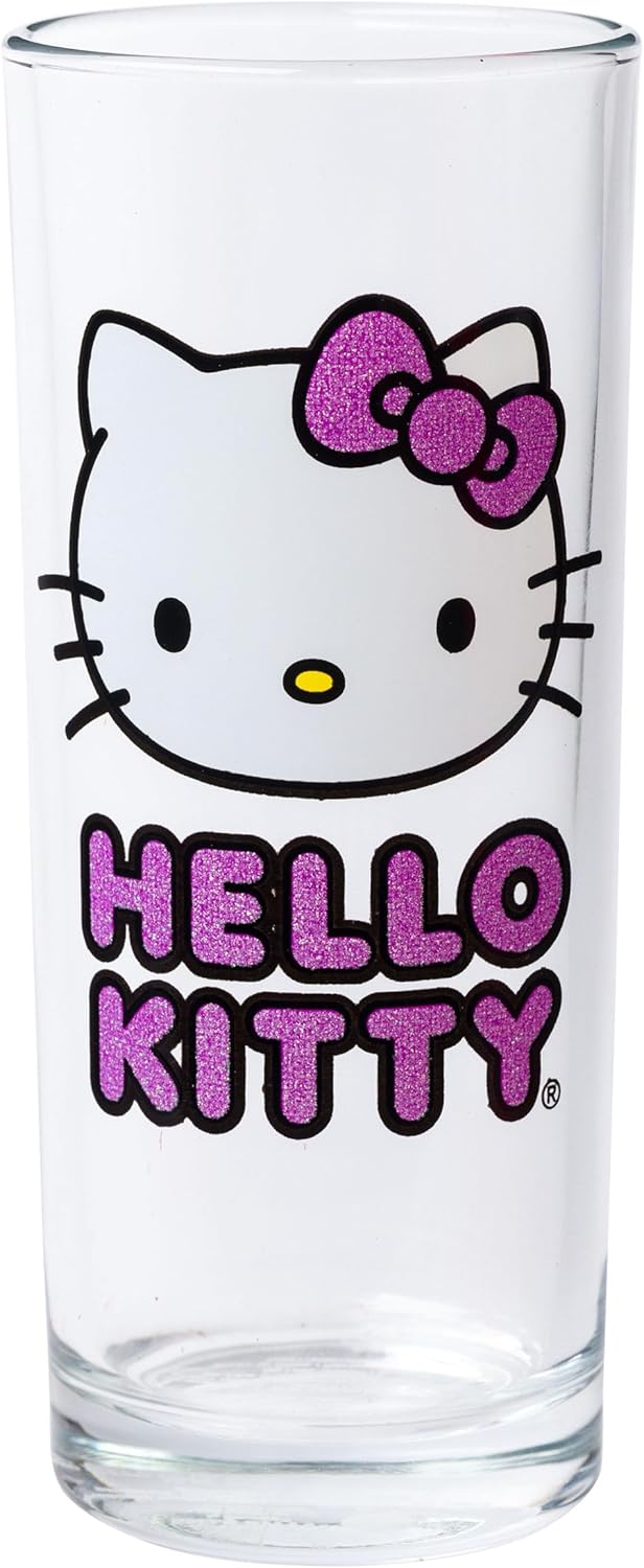 Silver Buffalo Sanrio Hello Kitty 4pc Tumbler Glass Set 10 Ounces - Image 5