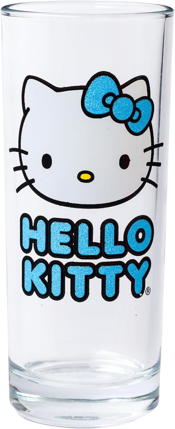 Silver Buffalo Sanrio Hello Kitty 4pc Tumbler Glass Set 10 Ounces - Image 4