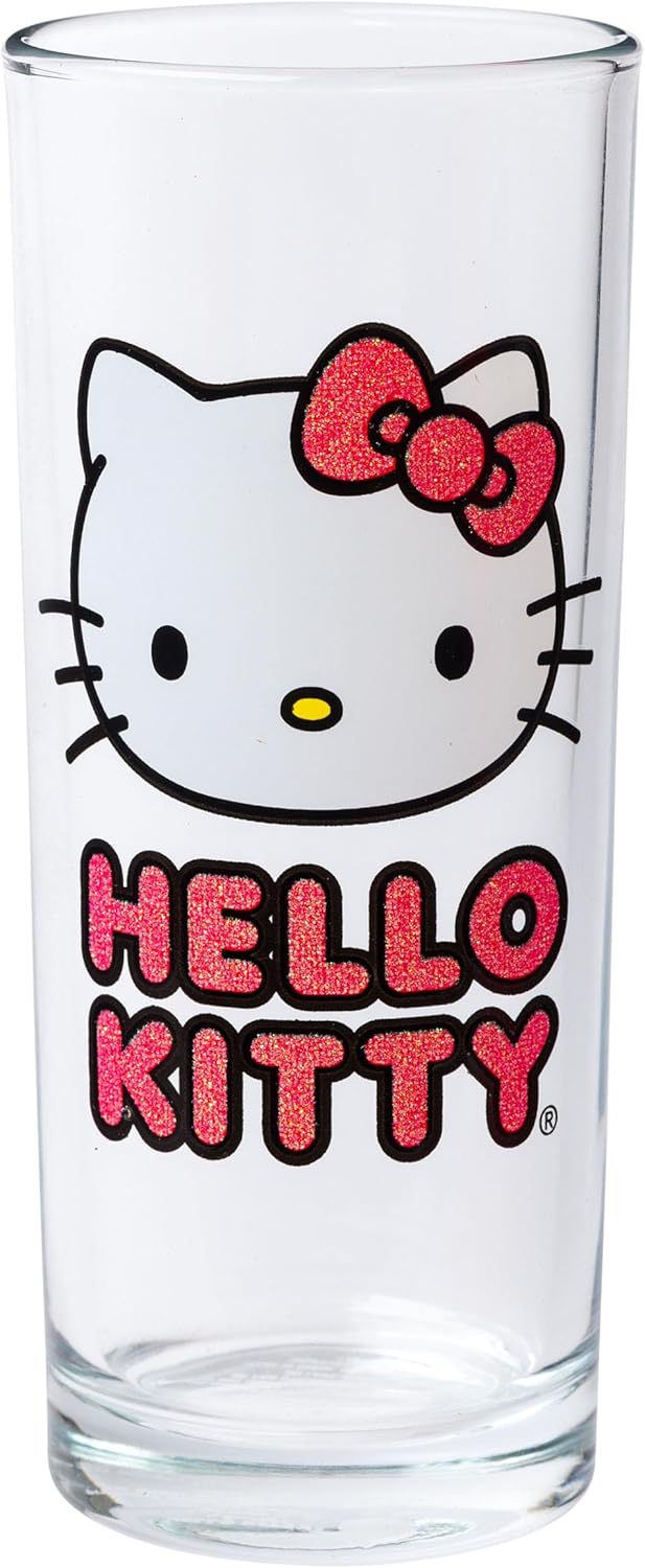 Silver Buffalo Sanrio Hello Kitty 4pc Tumbler Glass Set 10 Ounces - Image 2