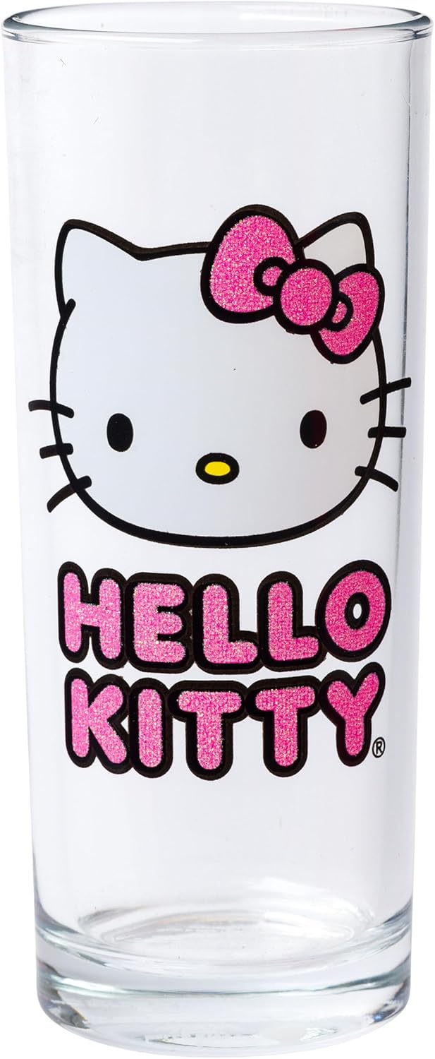 Silver Buffalo Sanrio Hello Kitty 4pc Tumbler Glass Set 10 Ounces - Image 3
