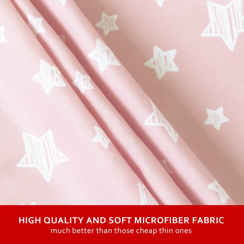 Moonsea Bedside Sleeper Bassinet Sheets 2 Pack Compatible with Mika Micky & MiClassic & Milliard Bassinet, Fit Most Bedside Sleeper Bassinet Mattress, Pink&White - Image 2