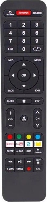 Strong Android Smart LED TV Remote with Sub-Cursor-Netflix-Youtube Button 12440-2