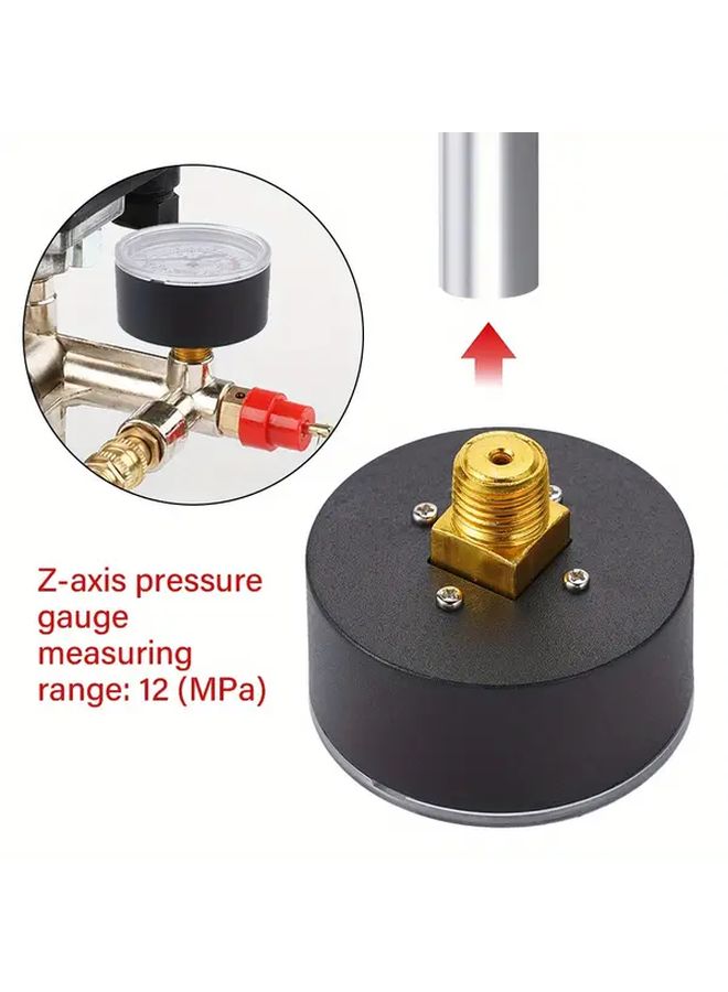 1 قطعة 0-180 PSI 0-12 بار مقياس ضغط الهواء 1/4 بوصة خيط BSP لضاغط الهواء الهيدروليكي - Image 4