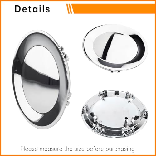 GTOWNWORKS 4pcs Wheel Center Cap for 2006-2017 Lincoln Mark LT Navigator 20 Inch Wheels Rim Hubcap, Chrome Replacement Covers #AL741A096BA AL7Z1130B AL7Z-1130-B - Image 5