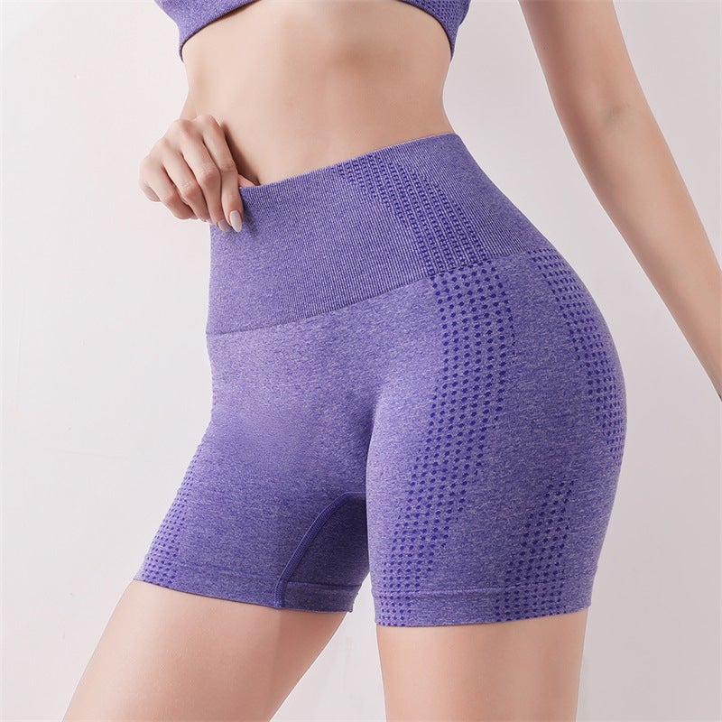 Generic Large Size Fitness Sports Hip Lifting Panties Peach Hip Lifting Shaping Body Yoga Outer Wear Running Bottoming Shorts Purple - Image 1