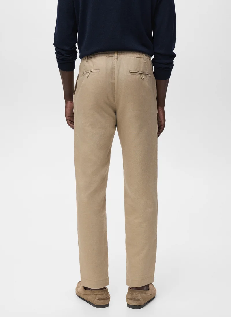 Mango Man Slim-fit trousers with drawstring