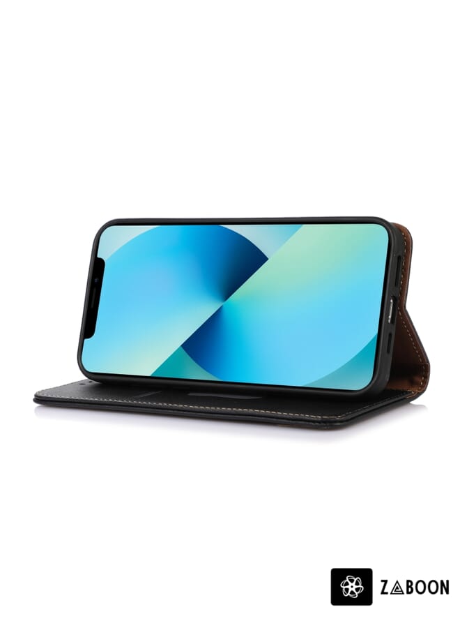 Zaboon Protective Case Cover For OPPO A96 5G CN Version / Reno7 Z 5G KHAZNEH Nappa Top Layer Cowhide Leather - Image 5