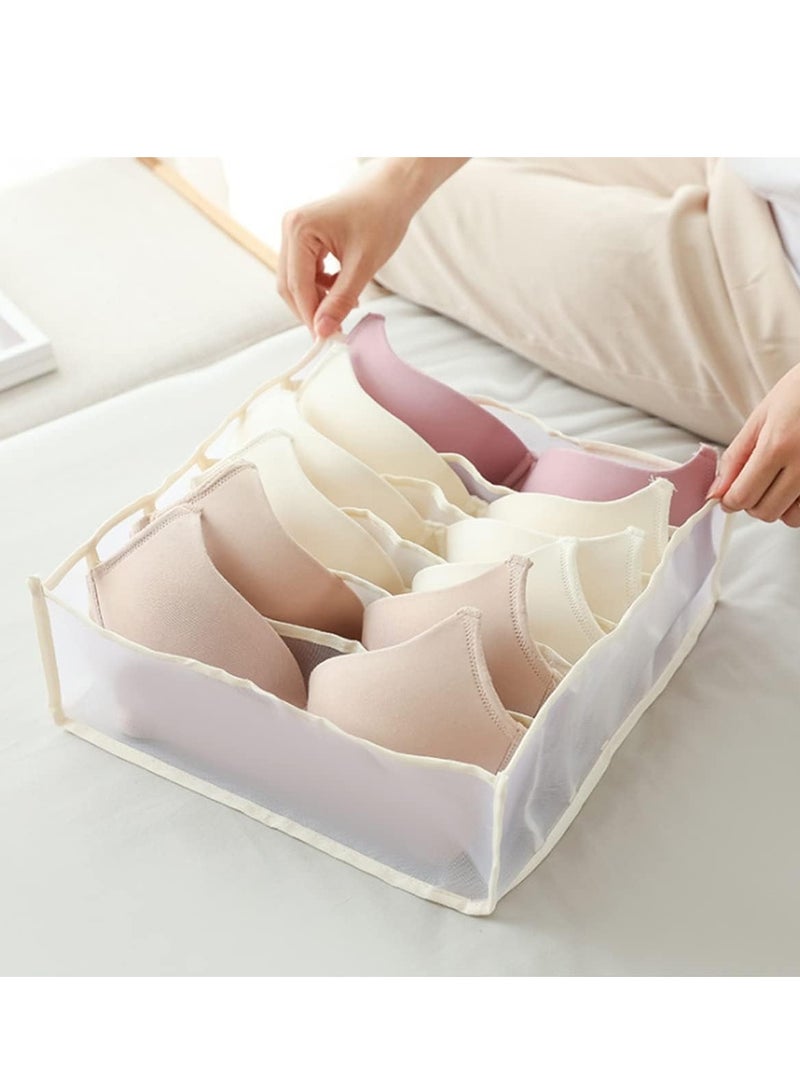 3 Pcs Wardrobe Clothes Organizer Mesh Clothes Storage Organizer for Jeans Pants Bra Underwear Socks Foldable Drawer Organizers for Clothing  - Image 5