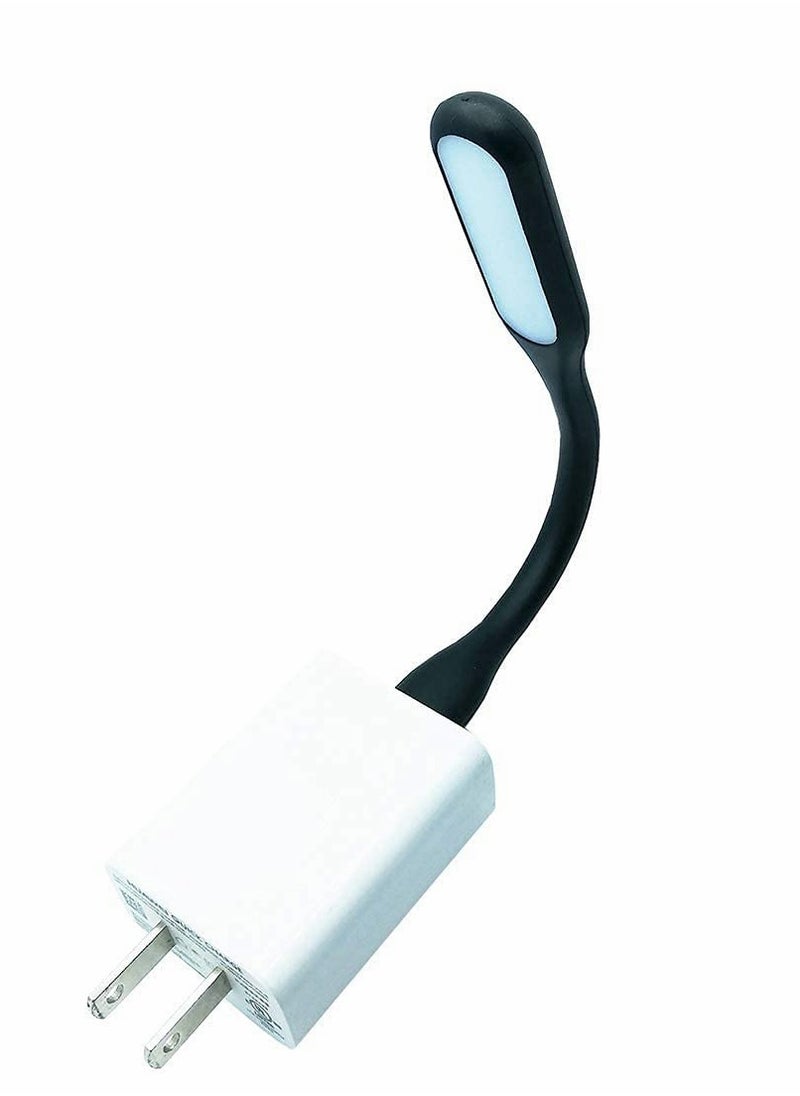 SYOSI مصباح LED USB، مصباح USB صغير، مصباح لوحة مفاتيح الكمبيوتر، مصباح طاقة محمول، محمول وقابل للتعديل، مناسب لأجهزة الكمبيوتر المحمولة، طاقة محمولة (10 قطع، 10 ألوان)  - Image 3