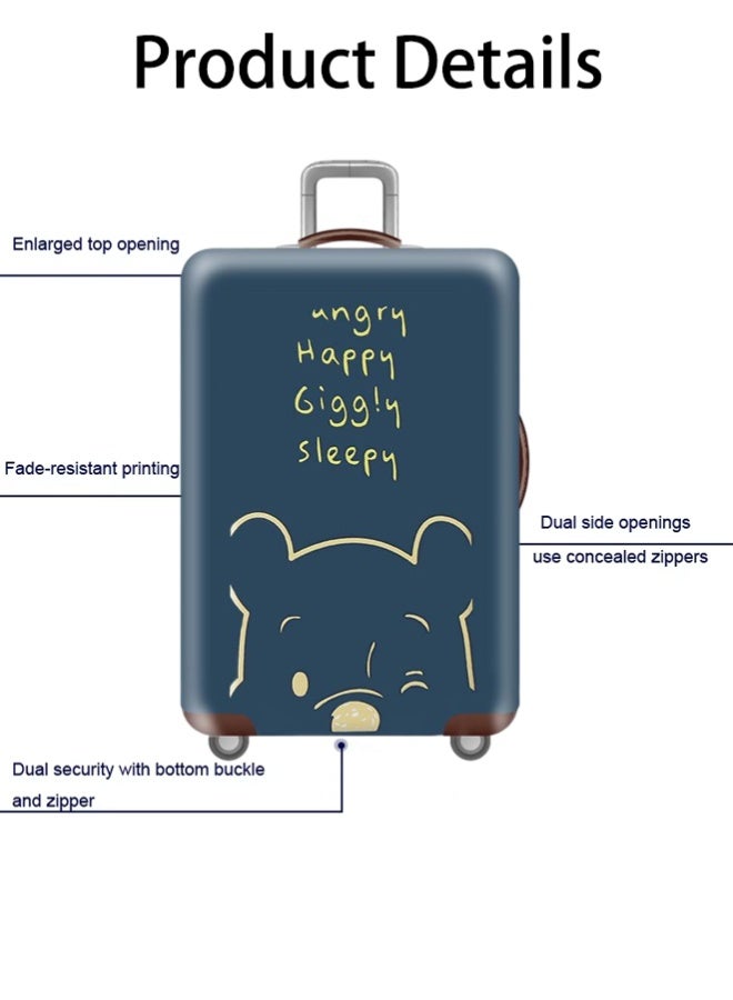 Rubvrenti Travel Luggage Cover Protector, Washable Suitcase Cover,  Luggage Covers Suitcase Protector,Dustproof Anti-Scratch Travel Luggage Cover,26-28inch - Image 3