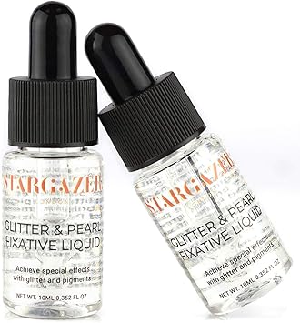 Stargazer Glitter and Pearl Fixing Liquid Mix With Pigment Or Glitter To Apply To The Skin - Image 3