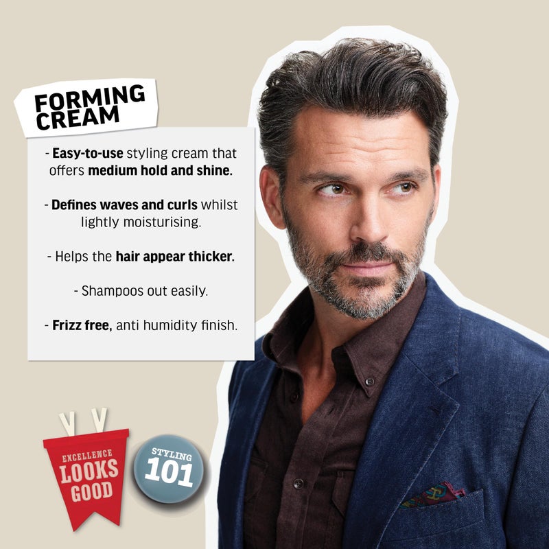 American Crew Men's Hair Forming Cream, Like Hair Gel with Medium Hold & Medium Shine, Stocking Stuffer for Him, 3 oz - Image 3