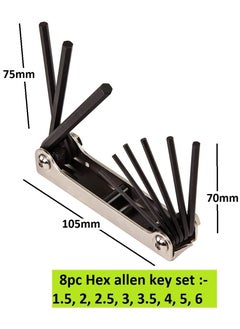 Inditrust Inditrust NEW 8pc Hex allen key set Folding Allen Key Set Allen Key Set  - Image 2