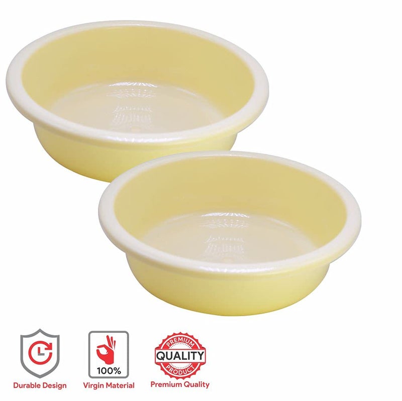 Wonder Homeware Bowl 6 Heavy Quality Bowl Set, 6 pc Bowl 4 LTR, Yellow Color - Image 4