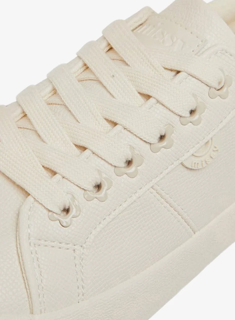 MISSY Women Panelled Sneakers with Lace-Up Closure