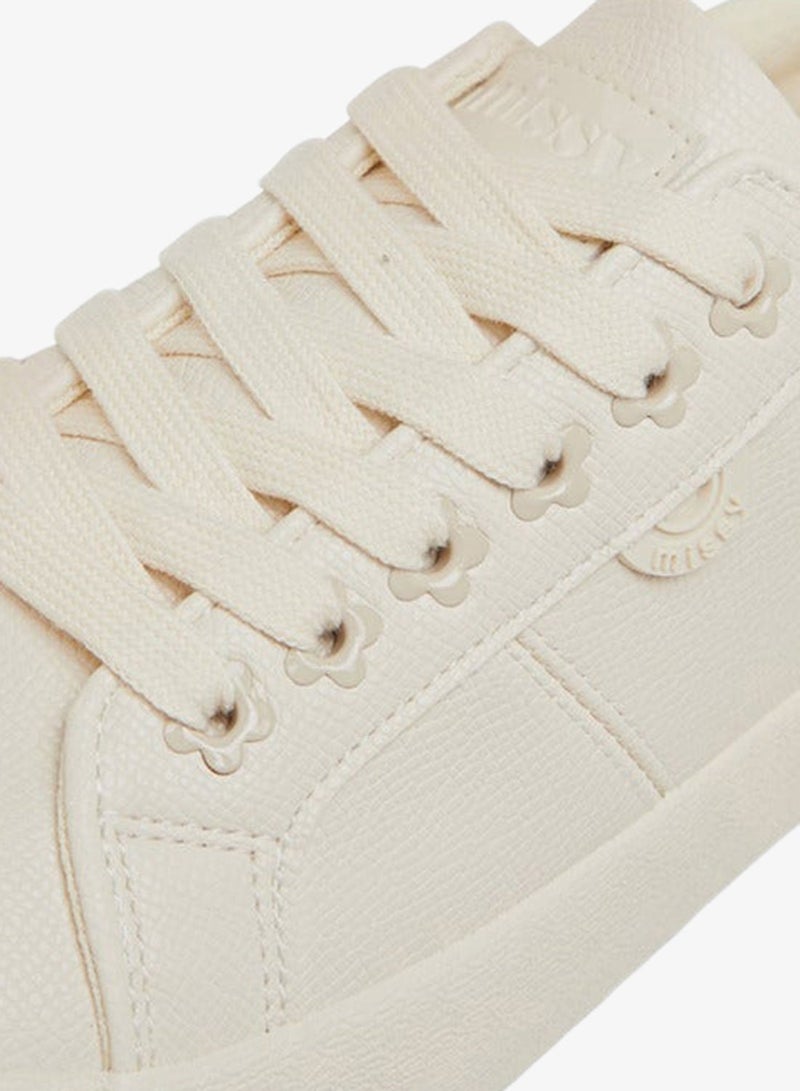 MISSY Panelled School Sneakers With Lace-Up Closure - Image 4