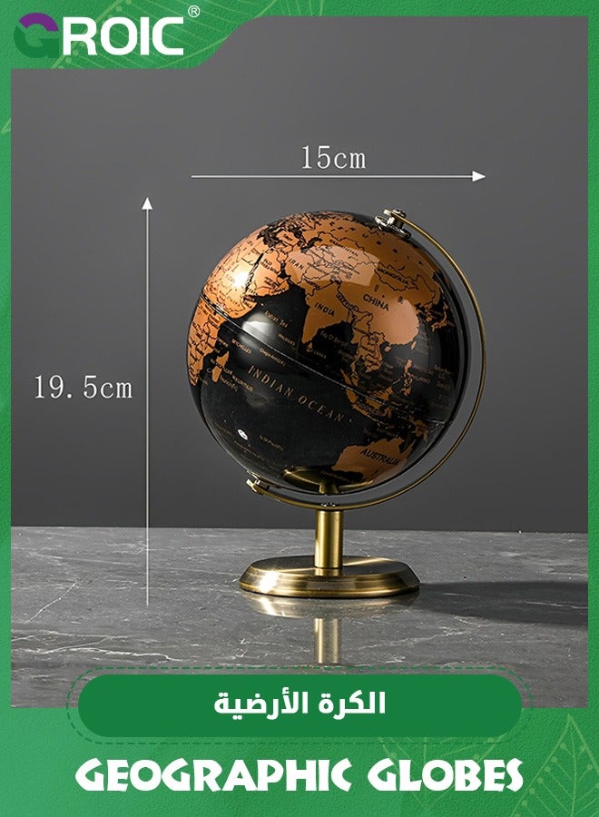 GROIC World Globe with Stand for Home and Office Decor,14cm Sphere
