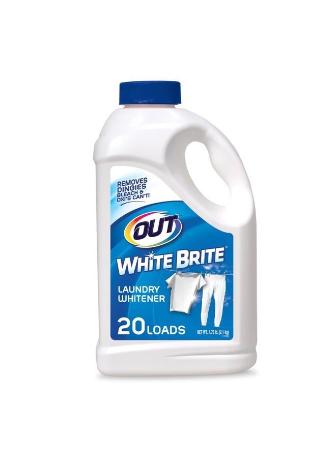 OUT White Brite Laundry Whitener Powder, Stain Remover Detergent Booster for Clothes, 4 Pound 12 Ounce - Image 1