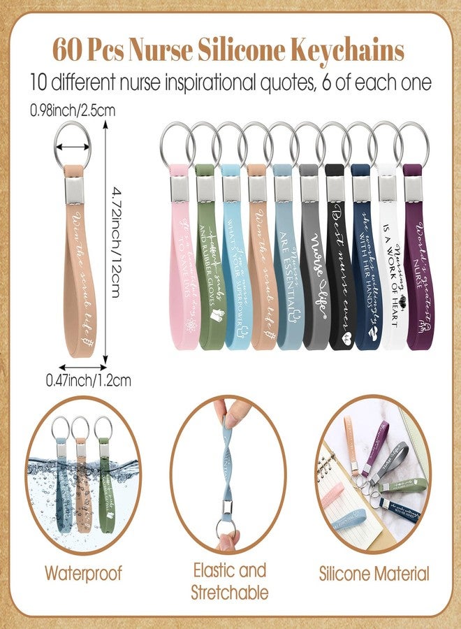 Jetec 60 Sets Nurse Appreciation Gifts Bulk Nurse Practitioner Thank You Gifts for Nursing Students Coworkers Employees Doctor Team Staff Office Include Bamboo Pen Card Keychain - Image 3