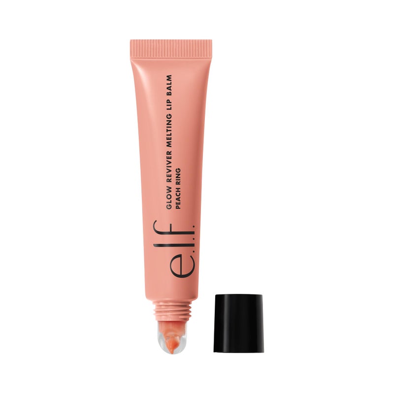elf e.l.f. Glow Reviver Melting Lip Balm, Hydrating Tinted Lip Balm For A Glossy Finish & Soft, Supple Lips, Vegan & Cruelty-Free, Peach Ring - Image 1