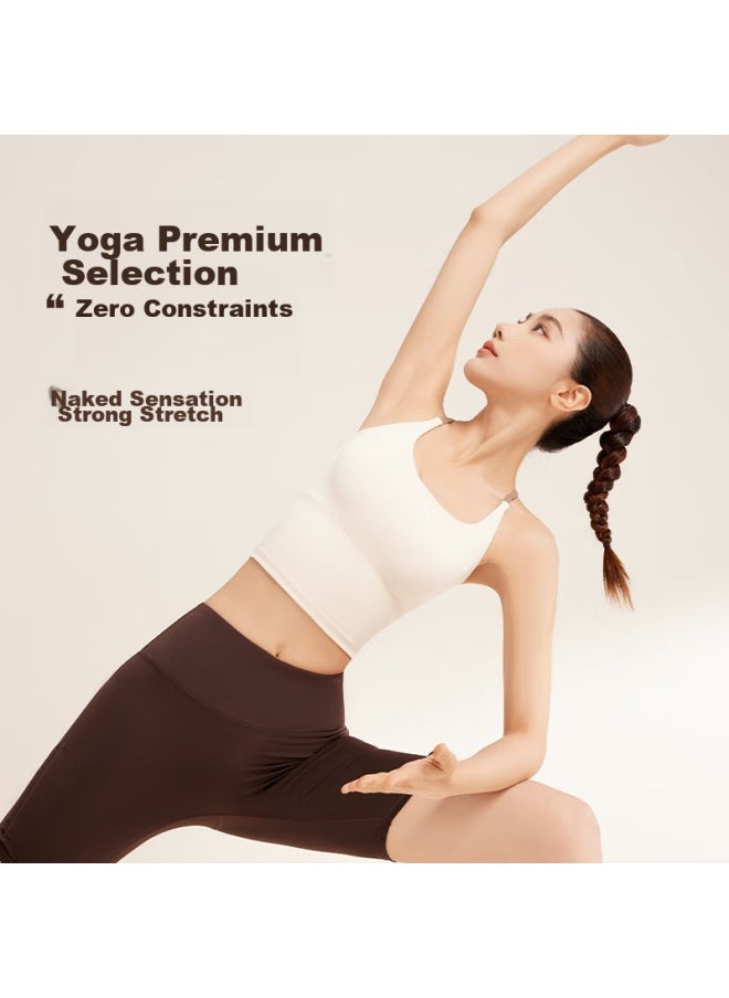 Miniso Miniso Pilates Yoga Top Bare Sensation Sports Bra Sportswear Fitness Clothing Yoga Tank Top Beautiful Back One-piece Strap  - Image 5