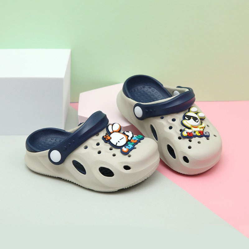 2025 Factory Breathable Children'S Hole Shoes Boys And Girls Baby Baotou Sandals Garden - Image 1