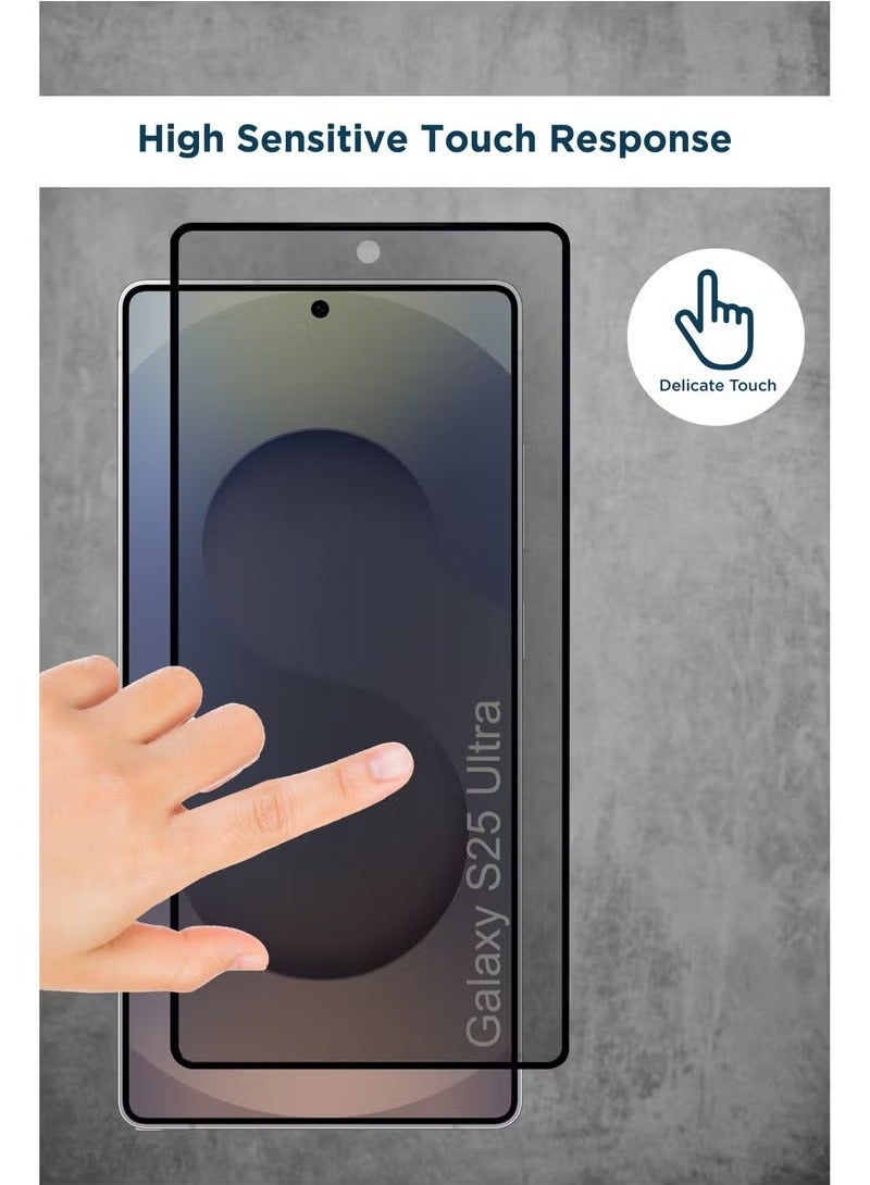 ARMOR Privacy Screen Protector for Samsung Galaxy S25 Ultra Black - Image 4