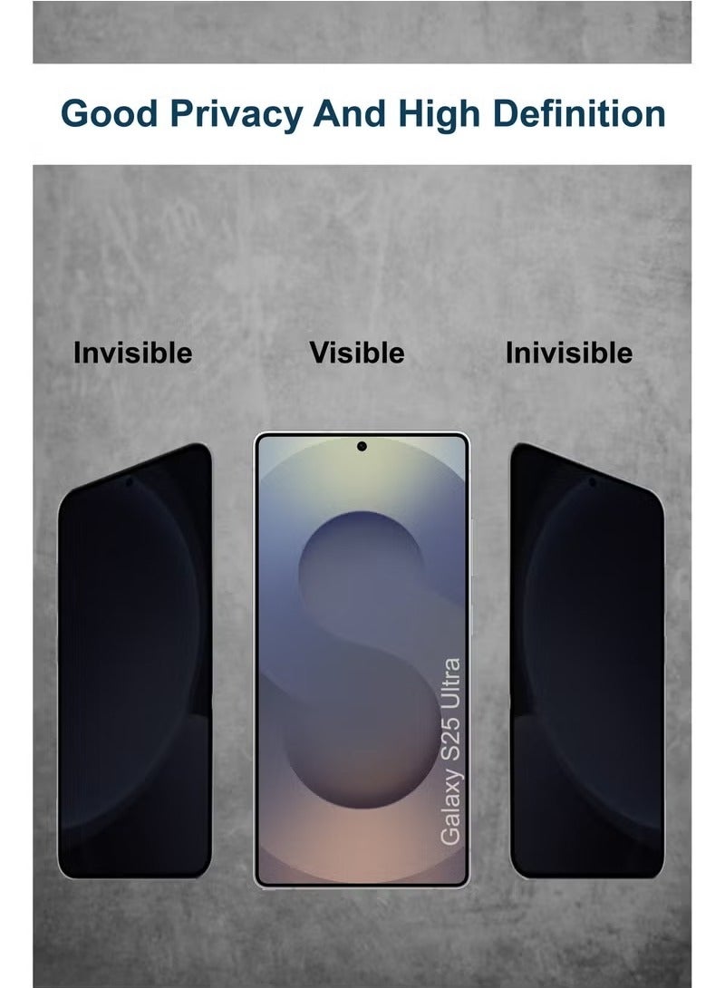 ARMOR Privacy Screen Protector for Samsung Galaxy S25 Ultra Black - Image 2