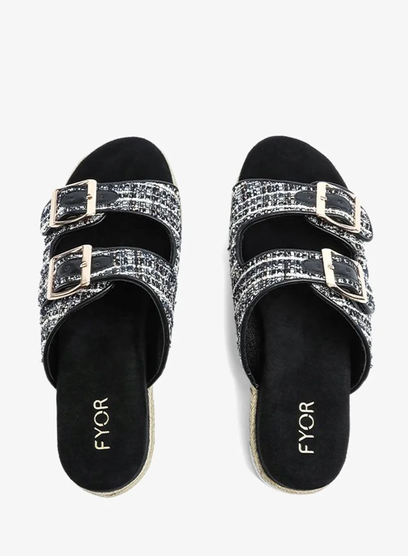 Fyor  Stylish Double-Buckle Platform Slide AJ 006 for Women | Best Price UAE