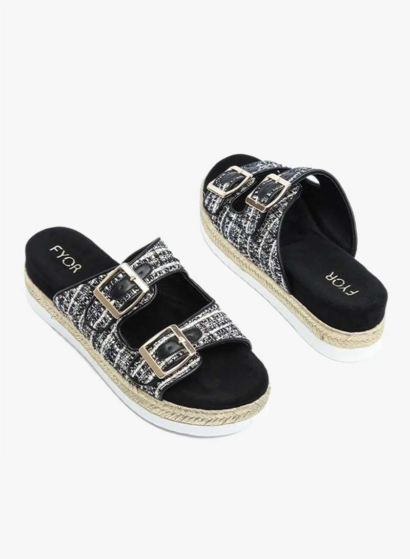 Fyor  Stylish Double-Buckle Platform Slide AJ 006 for Women | Best Price UAE