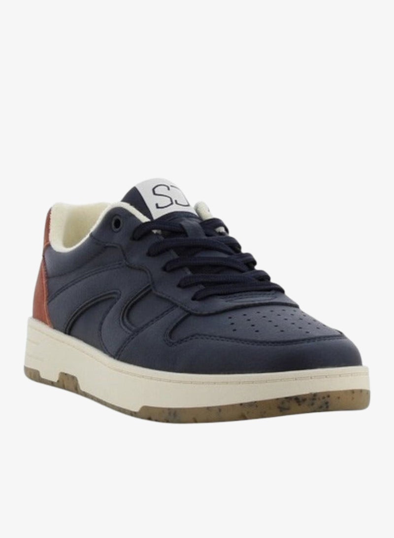 SJ Men's Panelled Sneakers with Lace-Up Closure - 637592-623 - Image 2