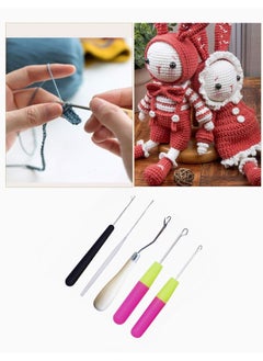 Y&D Pack of 5 Different Sizes Latch Hook Crochet Needle Tools for Braid Hair Scarf Carpet Making and Other Crafts  - Image 4
