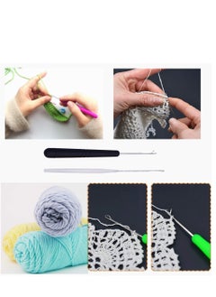 Y&D Pack of 5 Different Sizes Latch Hook Crochet Needle Tools for Braid Hair Scarf Carpet Making and Other Crafts  - Image 3