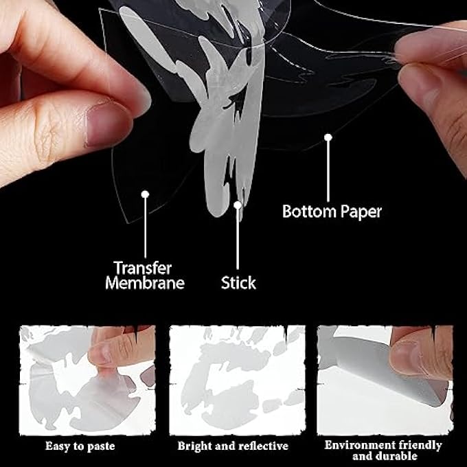 ريحني ملصقات سيارات 4 قطعة، ملصقات موجية، ملصقات يد تلوح، شعار تصميم السيارة بالأبيض والأسود - Image 4