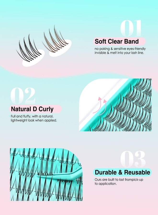فافابيوتي مجموعة رموش VAVABEAUTY Lash Clusters Kit Mascarer وصلات رموش طبيعية خفيفة - Image 3