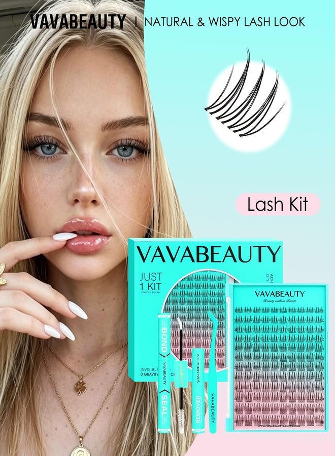 فافابيوتي مجموعة رموش VAVABEAUTY Lash Clusters Kit Mascarer وصلات رموش طبيعية خفيفة - Image 4