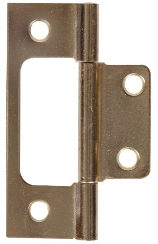 Hillman The Hillman Group 851963 3-Inch Non Mortise Hinge with Fixed Pin, SatinBrass Finish - Image 2