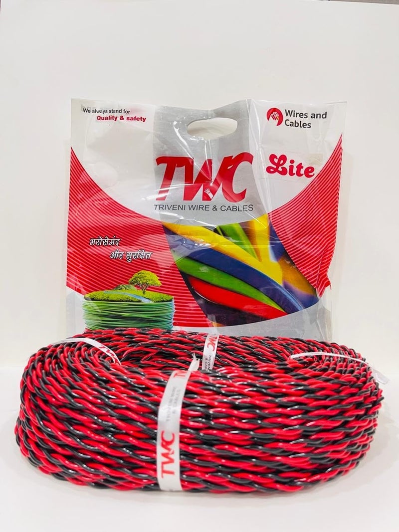 TWC Assorted-F01 14/76-90 METER Lite Core Electrical Wire | Insulated PVC Copper Wire | Cable for Domestic & Industrial Connection Purpose | Flame Resistant - Image 2