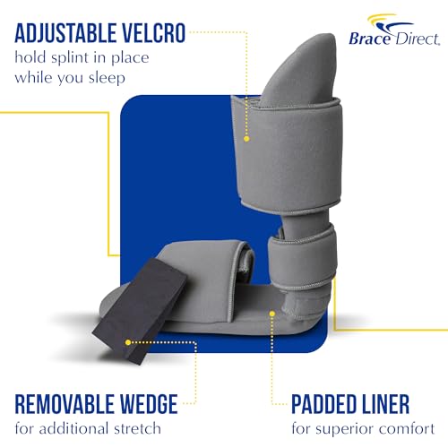 Brace Direct Padded Night Splint 90 Degree Sleeping Boot - Immobilizing Stretching Support for Plantar Fasciitis, Drop Foot, Achilles Tendonitis, Heel Spurs, XL (US Shoe Men 13+ / Women 14+) - Image 3