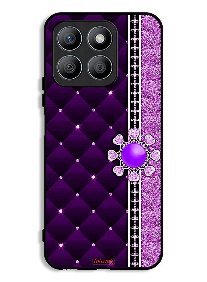 Tolwak Honor X8b Protective Case Cover Glitter Hearts - Image 1