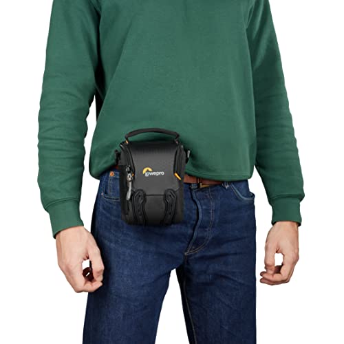 Lowepro Adventura SH 115 III, Camera Shoulder Bag with Adjustable/Removable Shoulder Strap, Camera Backpack for Mirrorless, Compatible with Sony Alpha 6000 Series, Black - Image 2