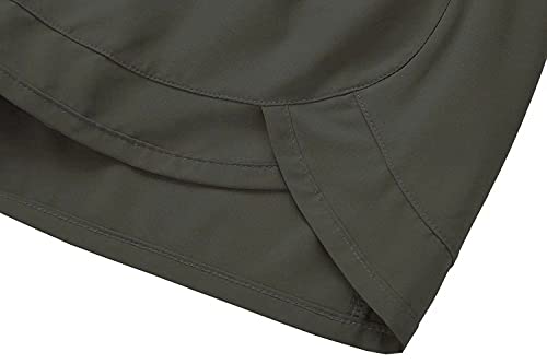 Tough Mode Womens 3" Lightweight Running WOD Volleyball Shorts Workout Mesh Liner Zip Pocket - Image 5